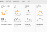 Clima Nacional enero 16, Jueves