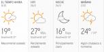 Clima Nacional Febrero 26, miércoles