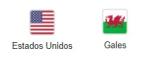 PARTIDO ENTRE ESTADOS UNIDOS Y GALES