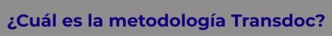 ¿Cuál es la metodología Transdoc?